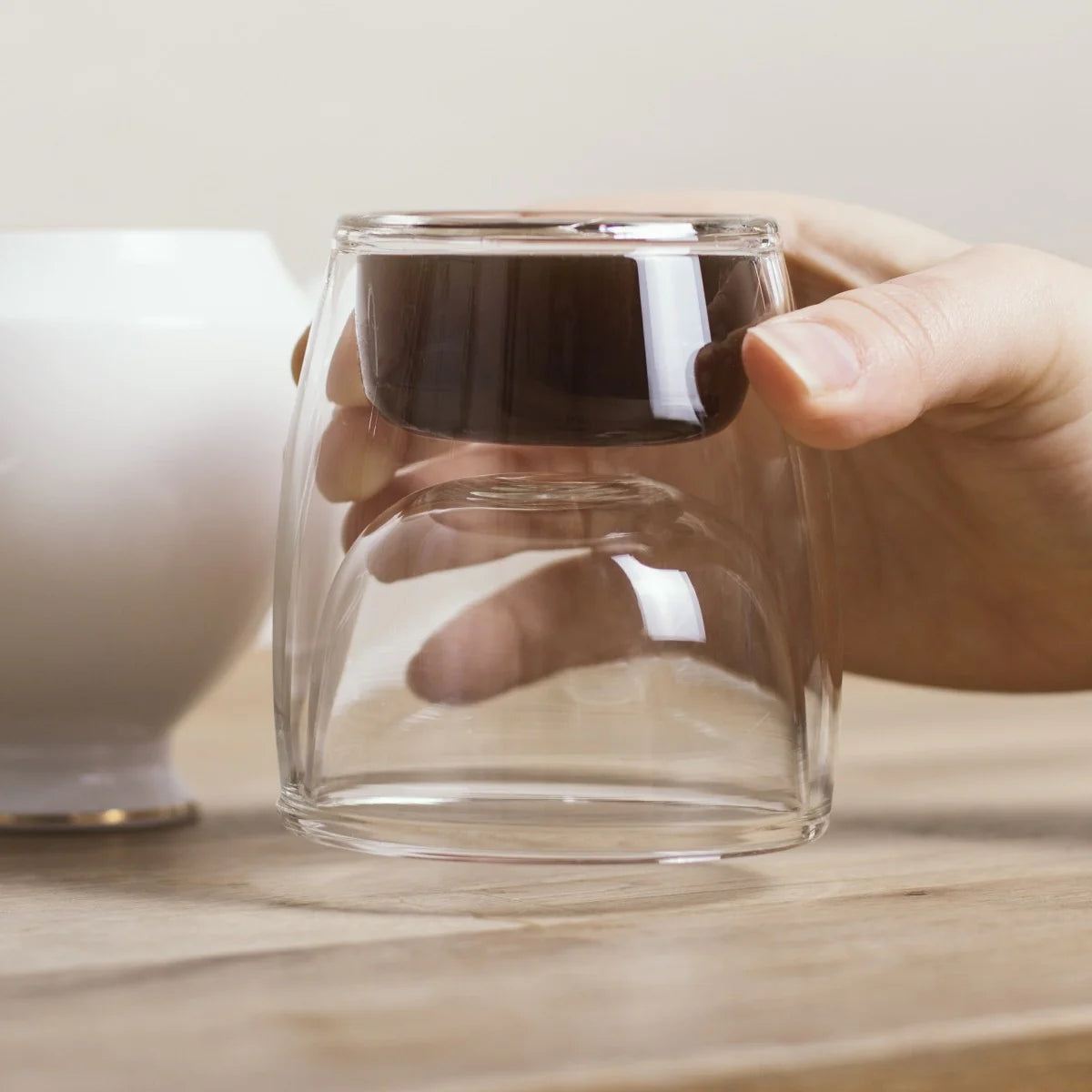 2 in 1 Espresso Glas