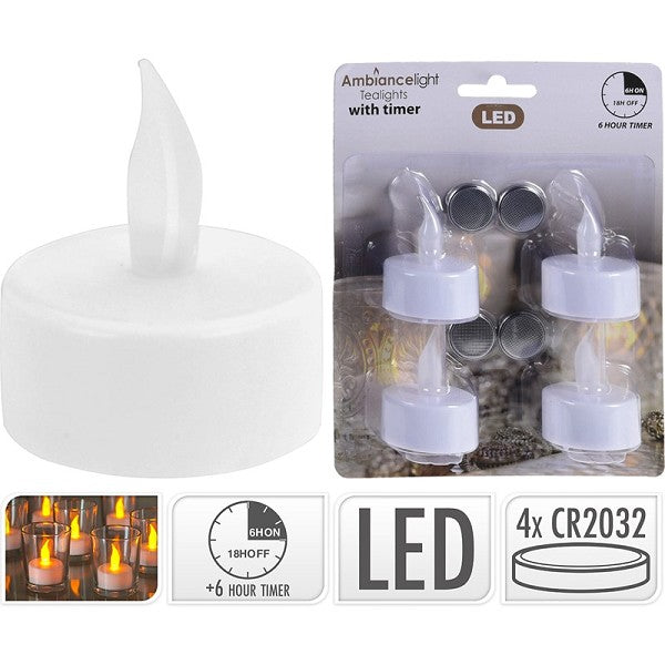 Led waxinelicht met timer
