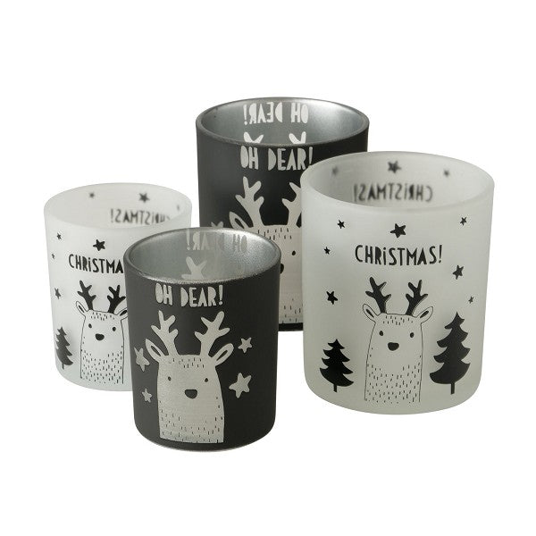 Oh Dear/Christmas, Windlichtset - 2 stuks