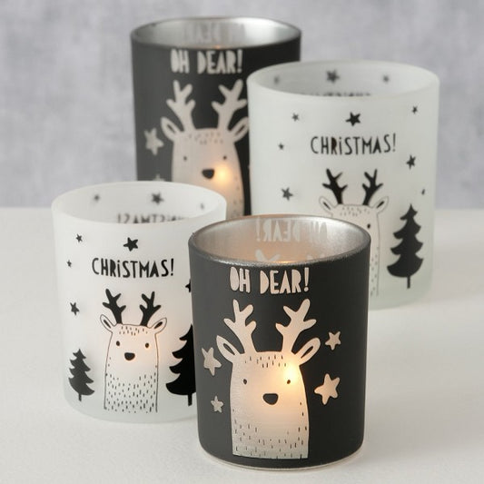 Oh Dear/Christmas, Windlichtset - 2 stuks