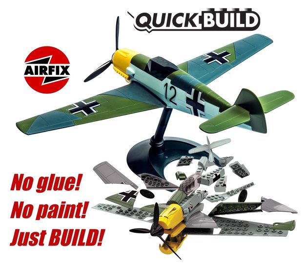 Airfix Quick Build - J6001 - MesserSchmitt Bf109e – Ludok