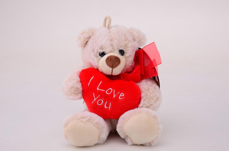 Beer met hart - 20 centimeter