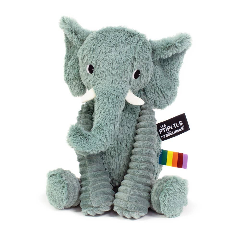 Les Ptipotos Plush - Elephant Green